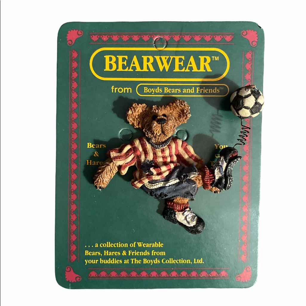 Boyds Bears & Friends “Rockygoal Kick” Soccer Pin